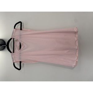 C'est Moi Pink CrossBank Tank Size Large